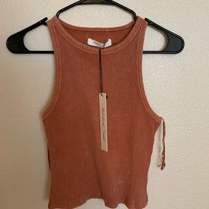 Mineral wash cropped tank